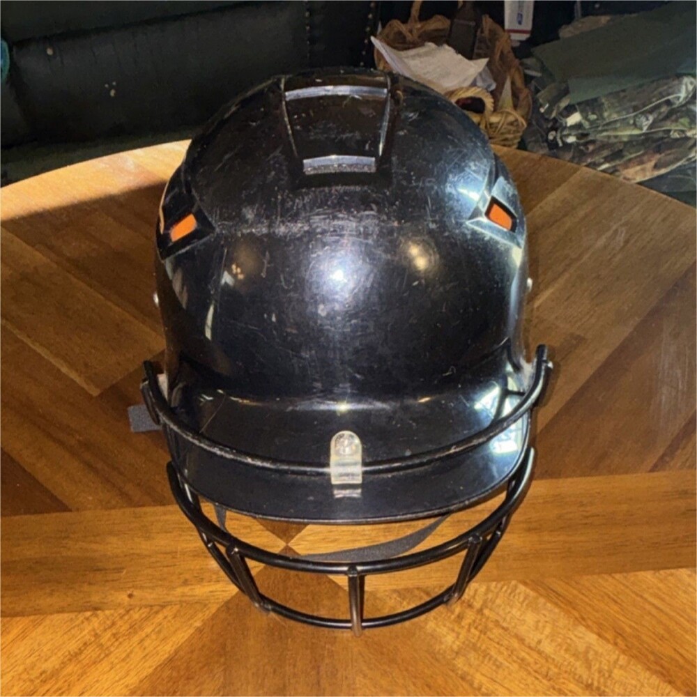 Schutt Full Face Baseball Batting Helmet XS Black Foam Padding with Face Guard